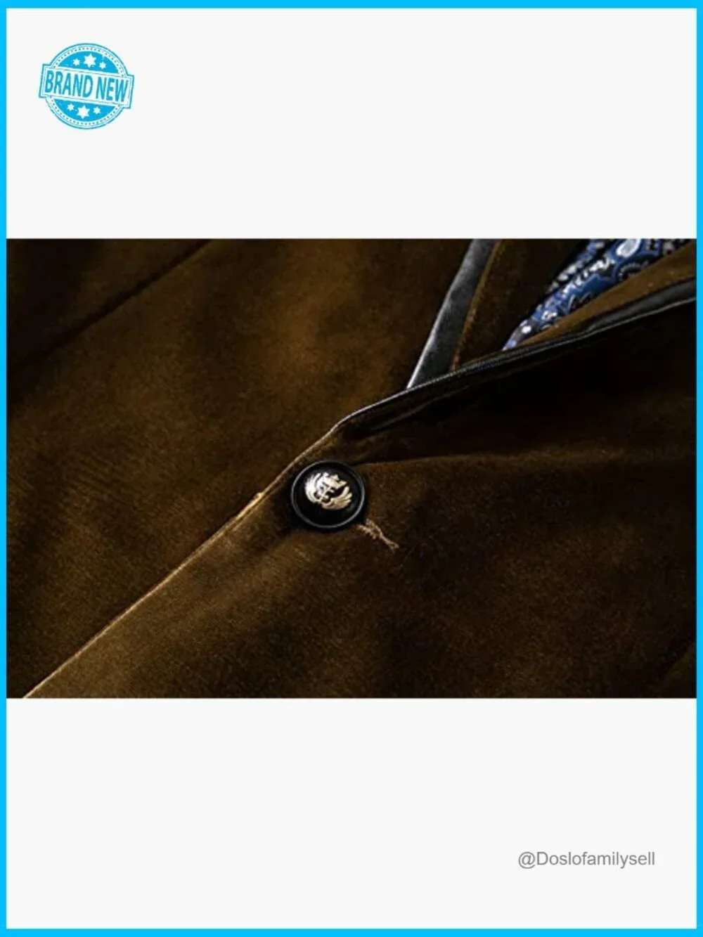Velvet Blazer Sport Coat Slim Fit Classic Elegant Prom Wedding Party Dinner